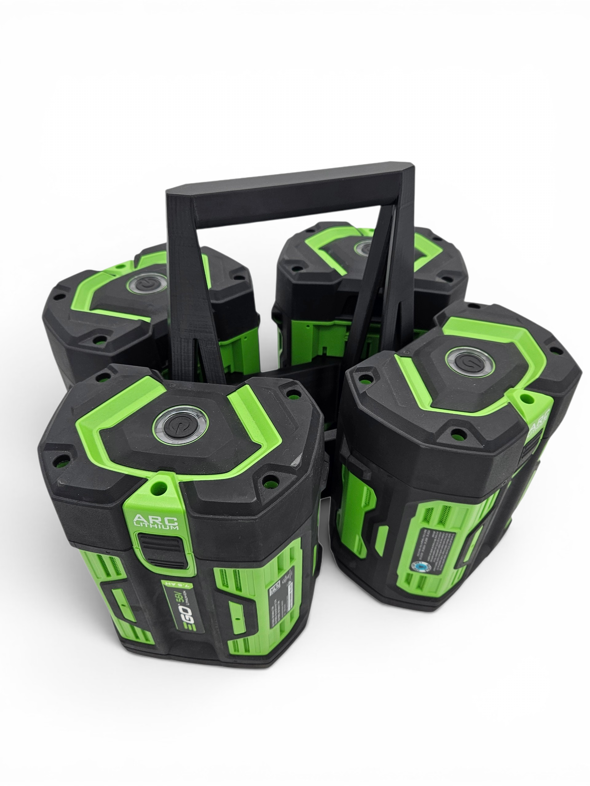 4-Battery Carrier for EGO Power+ | Portable 56V Battery Handle | Multi-Battery Carry Organizer